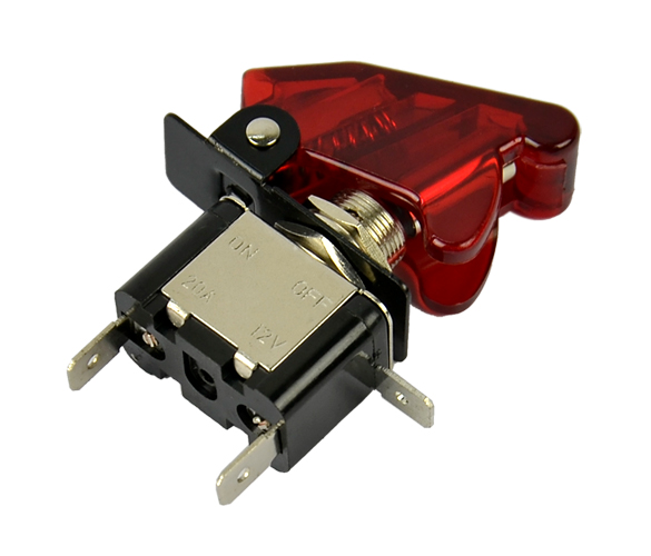 LED Toggle Red Switch Red Cover TechParts